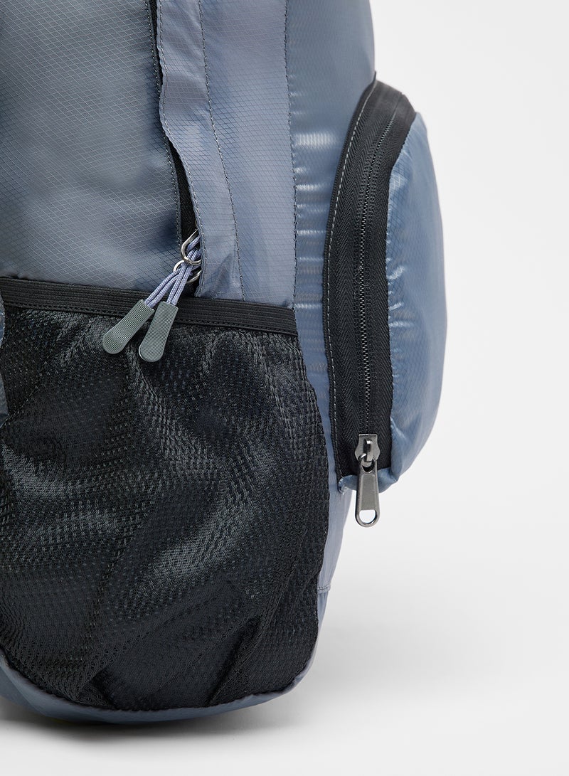 Amal Casual Dyed Polyester Unisex One Size Trendy Backpack Grey - Image 4