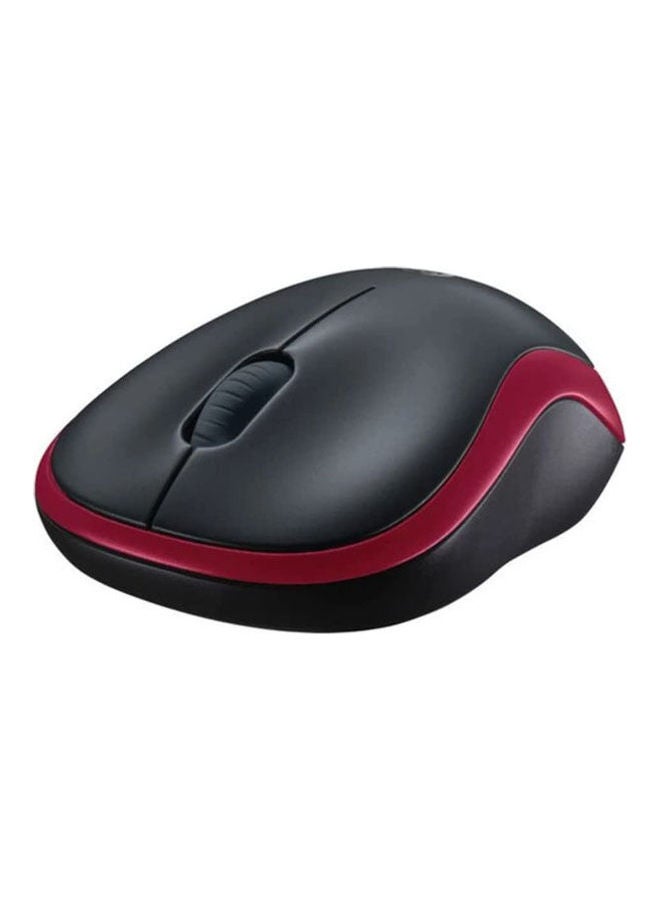 Logitech M185 Wireless Mouse Black-Red  - Image 2