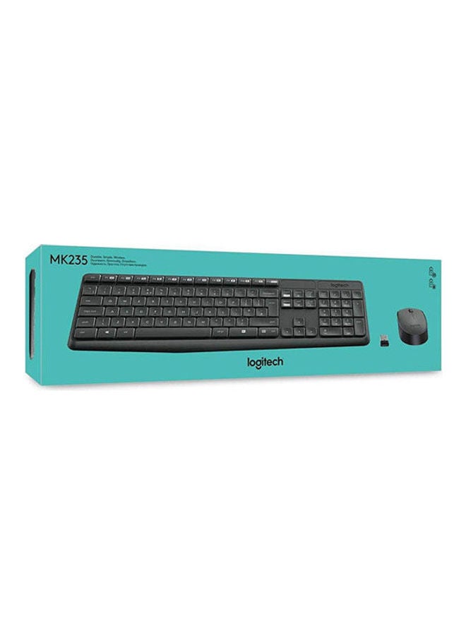 Logitech Wireless Keyboard And Mouse Mk235 Black - Image 2