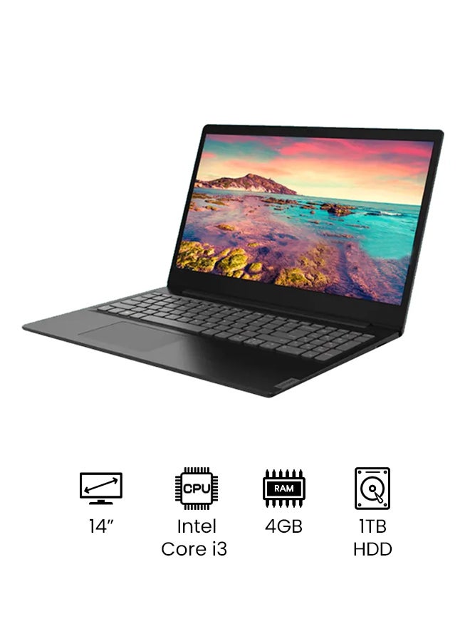 لابتوب آيديا باد S145 بشاشة مقاس 14 بوصة ومعالج كور i3 8145U/ ذاكرة رام سعة 4 جيجابايت/ محرك أقراص صلبة HDD سعة 1 تيرابايت/ بطاقة رسومات إنتل 620 بدقة فائقة الوضوح/ إصدار عالمي اللغة الإنجليزية أسود