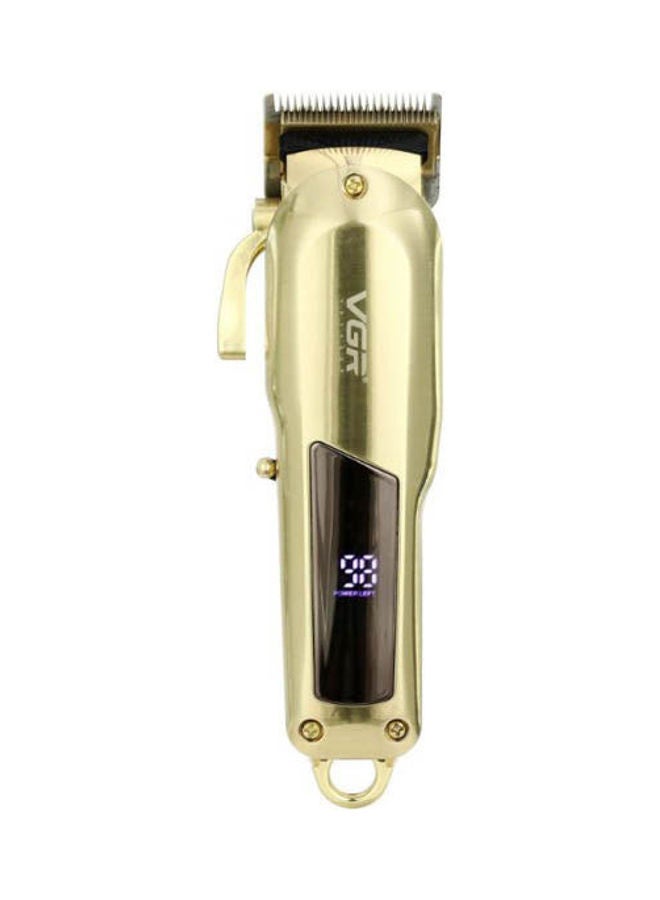 VGR Metal Hair Clipper With Led Display Gold - Image 1