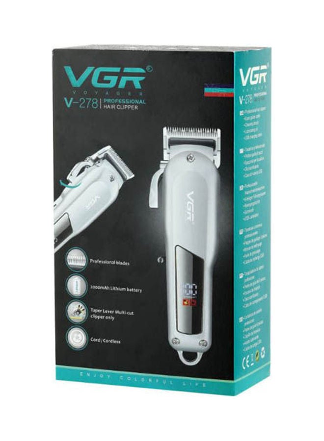 VGR Metal Hair Clipper With Led Display Gold - Image 3