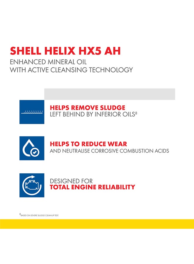 Shell Helix HX5 AH 15W-40-Hyundai - 1 Litre  - Image 3