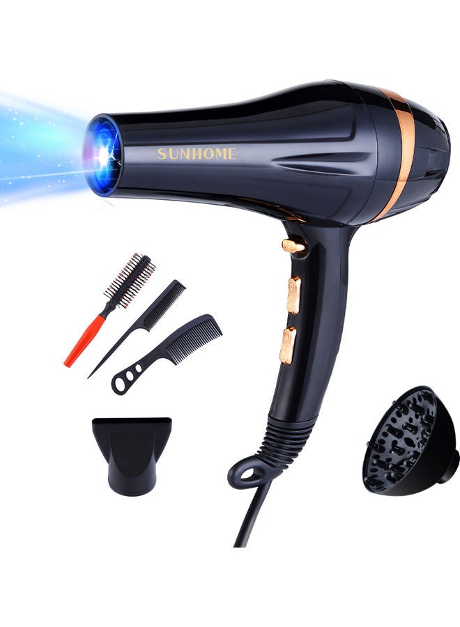 Sunhome Professional Hair Dryer Black 28x24x9cm  - Image 1