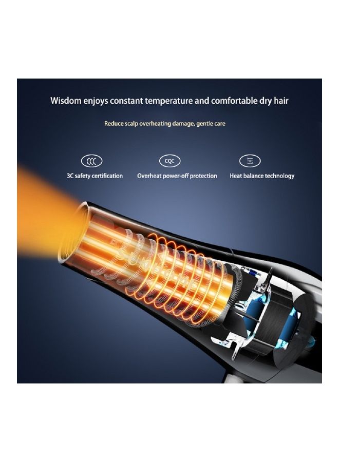 Sunhome Professional Hair Dryer Black 28x24x9cm  - Image 3