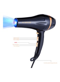 Sunhome Professional Hair Dryer Black 28x24x9cm  - Image 5