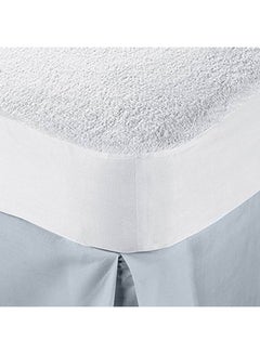 snooze Snooze Fitted waterproof PU Mattress Protector Microfiber White 180x200x30cm  - Image 1