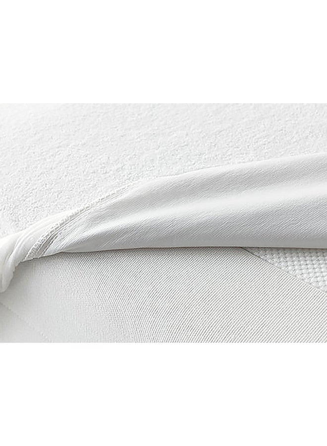 Fitted Waterproof Mattress Protector Microfiber White 180x200+30cm - v1645617332/N29173150A_3