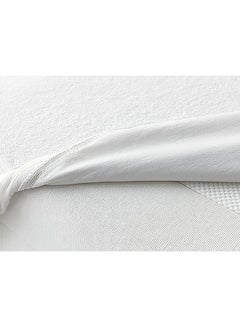 snooze Snooze Fitted waterproof PU Mattress Protector Microfiber White 180x200x30cm  - Image 3
