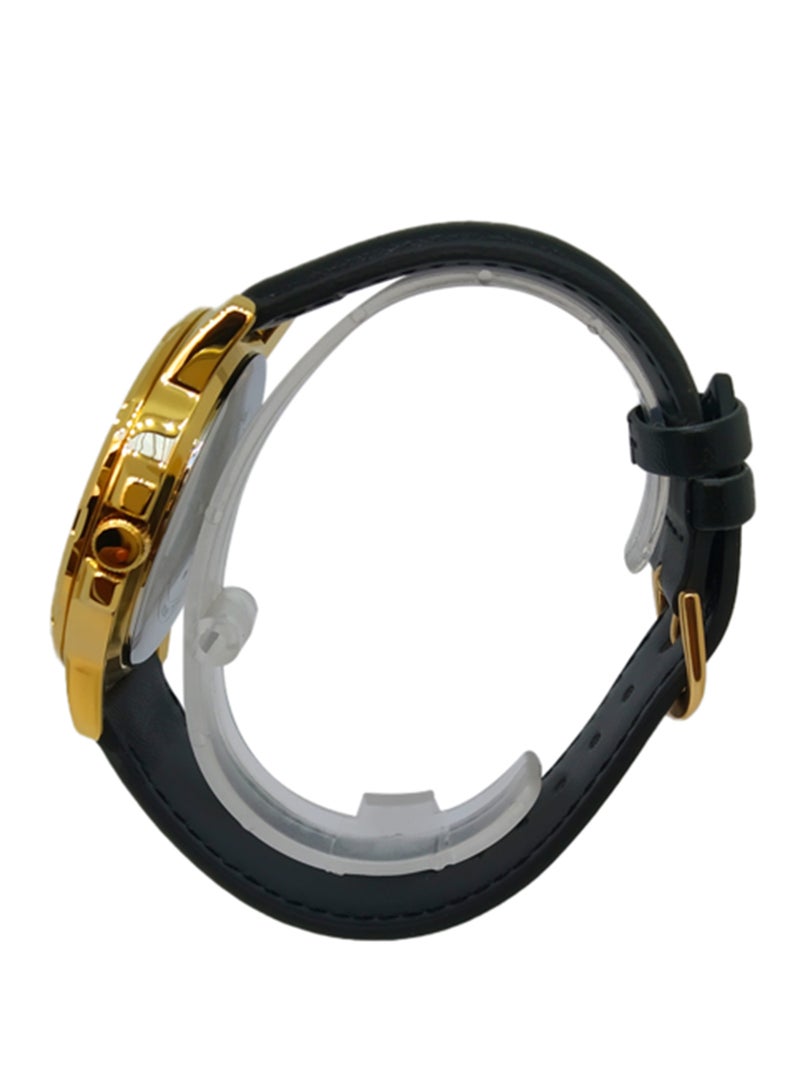 CASIO Men's Leather Analog Wrist Watch MTP-VD300GL-1EUDF - Image 2