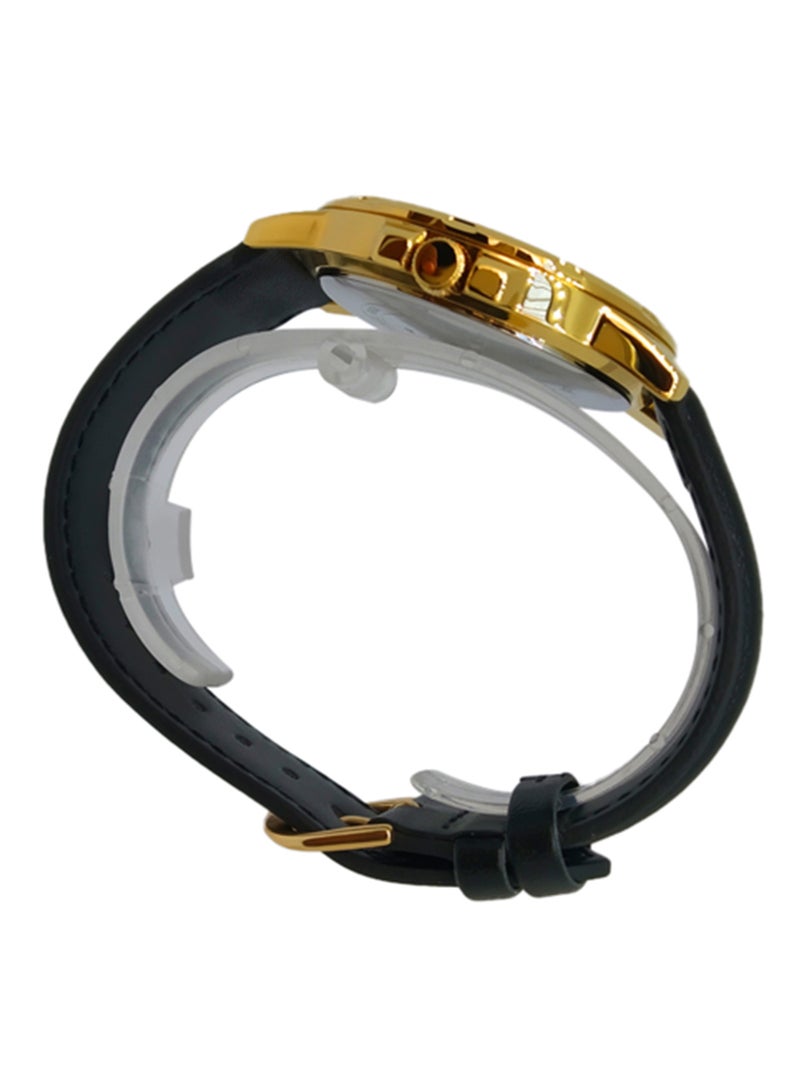 CASIO Men's Leather Analog Wrist Watch MTP-VD300GL-1EUDF - Image 3