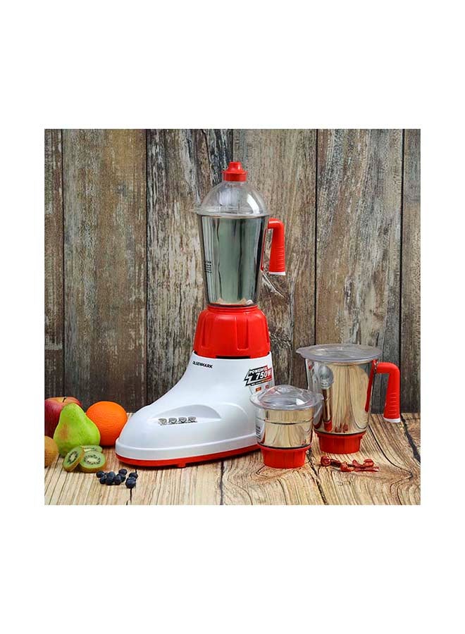 Olsenmark - 3-In-1 Mixer Grinder 4.98 kg 750.0 W OMSB2144NV Red/White - Image 1