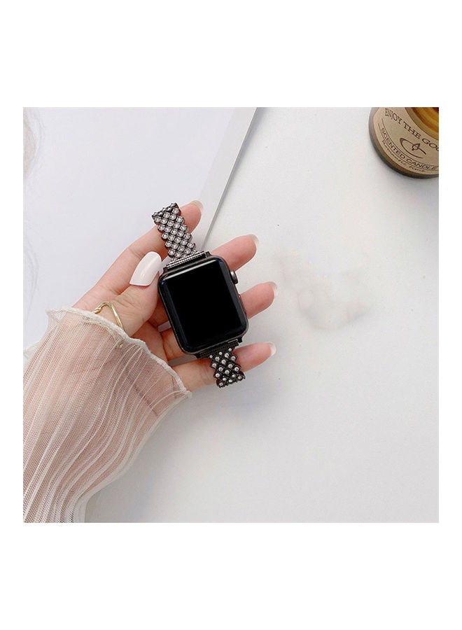 فيت مي سوار تبديل ماسي لساعة ابل مقاس 49/45/44/42 مم أسود - Image 3