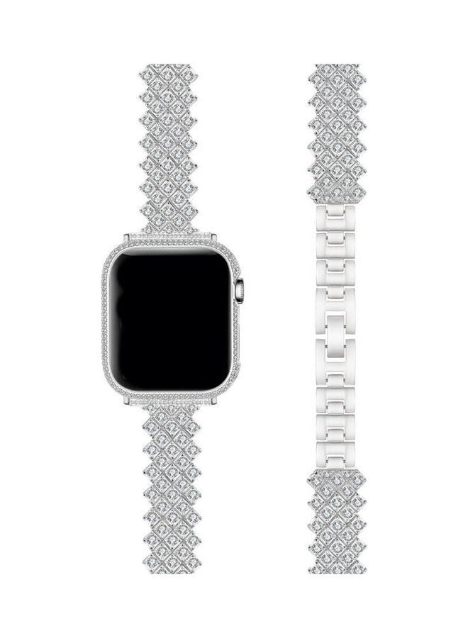 FITME Diamond Strap for Apple Watch 38/40/41 mm Silver - Image 2