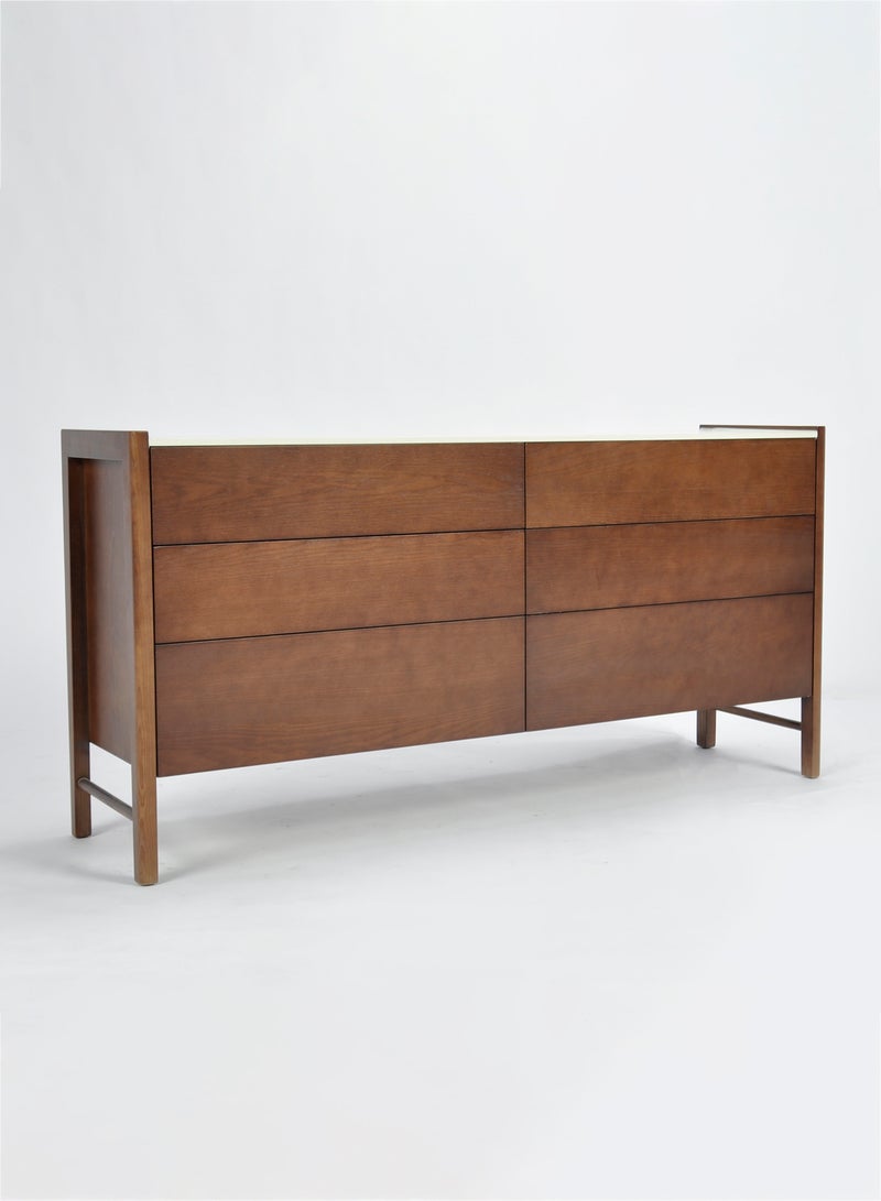 Switch - Bedroom Makeup Vanity - Dresser For Hairstyle Walnut 150*40*75cm - Image 1