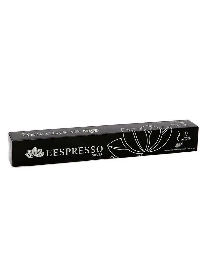 E ESPRESSO - Capsules Compatible With Nespresso Machines Intensity 9 Espresso 55grams Pack of 10 - Image 1