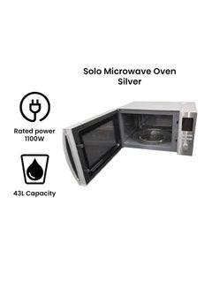 SHARP Electric Microwave Oven With Grill 43L 43 L 1100 W R-78BT(ST) Silver  - Image 2