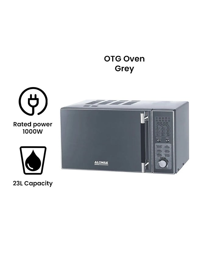 الونسا فرن ميكروويف 23 L 1000 W AL-523 MW رمادي  - Image 2