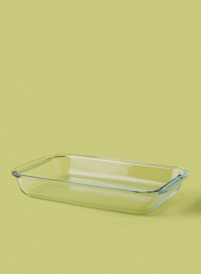 Noon East 3 Piece Oven Tray Set - Made Of Glass - Rectangle - Large - Baking Dish - Oven Tray - Cake Trays - Oven-Pan - Cake Mold - Clear Clear Rectangle Large - 3 Piece set  - Image 2