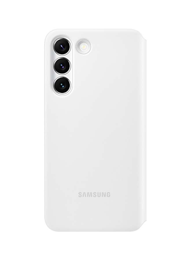 Samsung Galaxy S22 Plus Clear Cover with Stand White  - Image 2