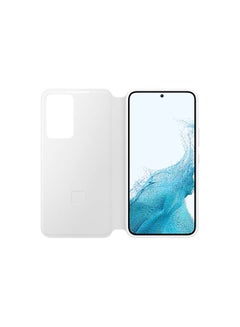 Samsung Galaxy S22 Plus Clear Cover with Stand White  - Image 3
