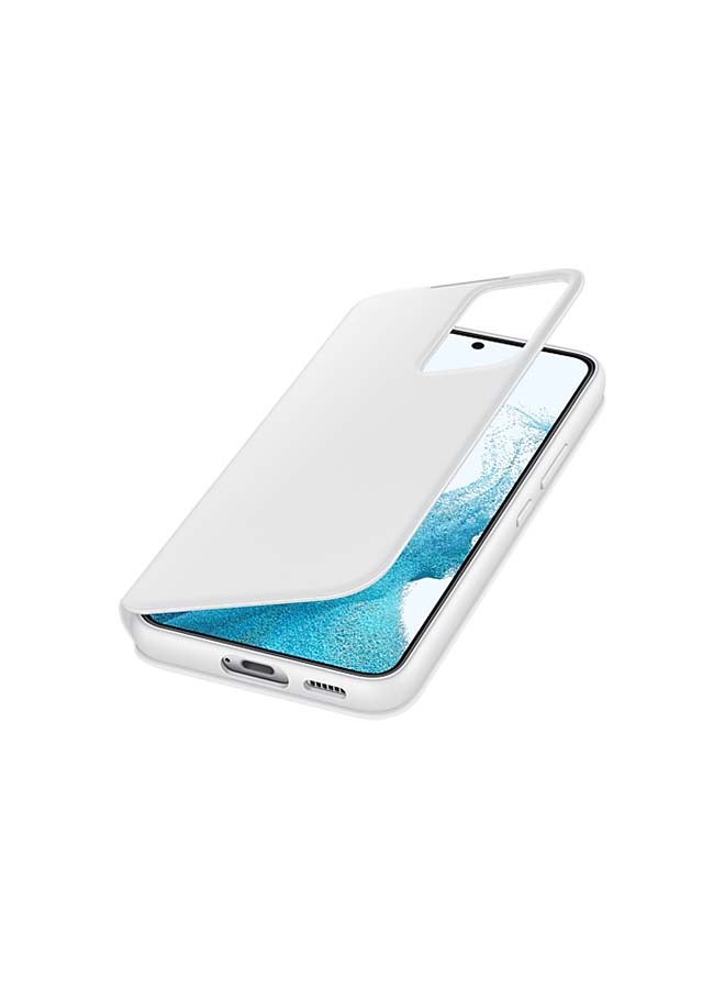 Samsung Galaxy S22 Plus Clear Cover with Stand White  - Image 4