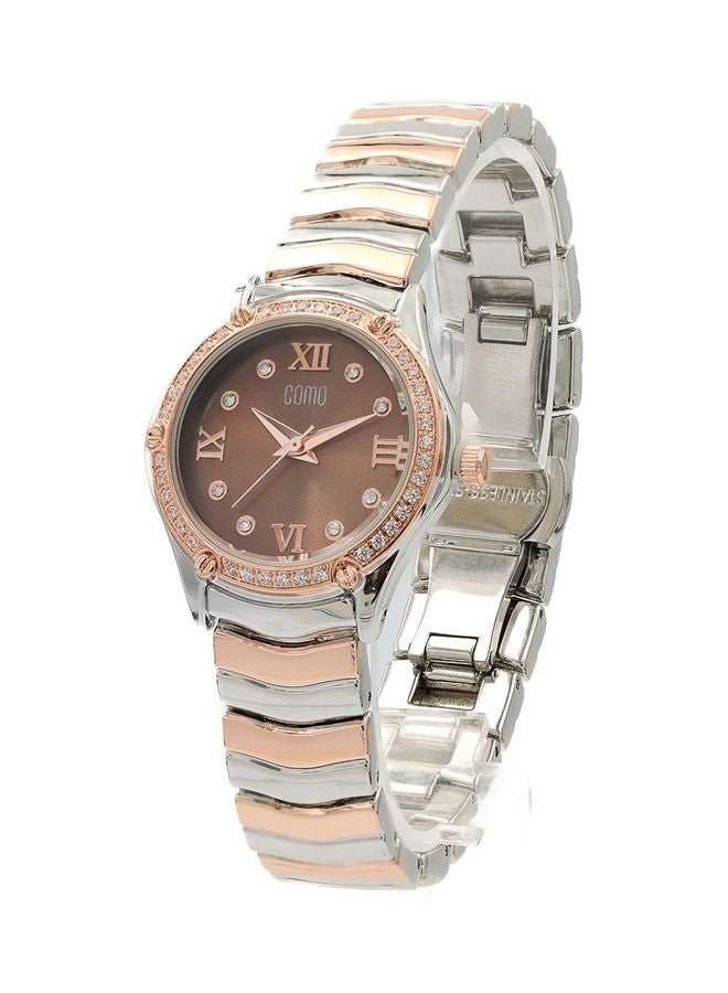 Como Women's Stainless Steel Analog Watch 01-0005-02 - Image 1