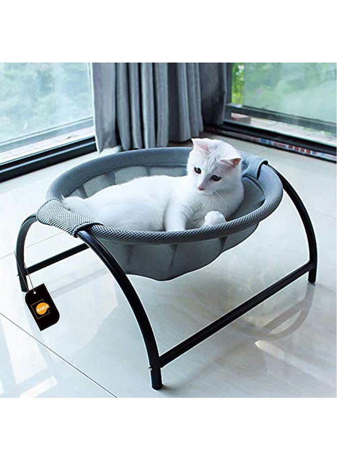 Kidle Removable & Washable Pet Kennel Grey/Black 42x45x23cm - Image 2