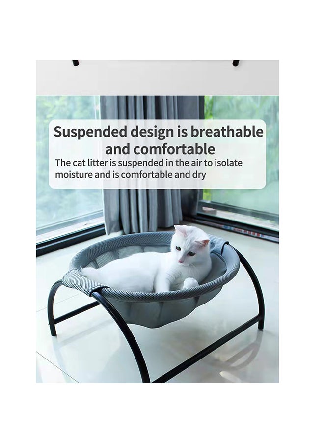 Kidle Removable & Washable Pet Kennel Grey/Black 42x45x23cm - Image 4