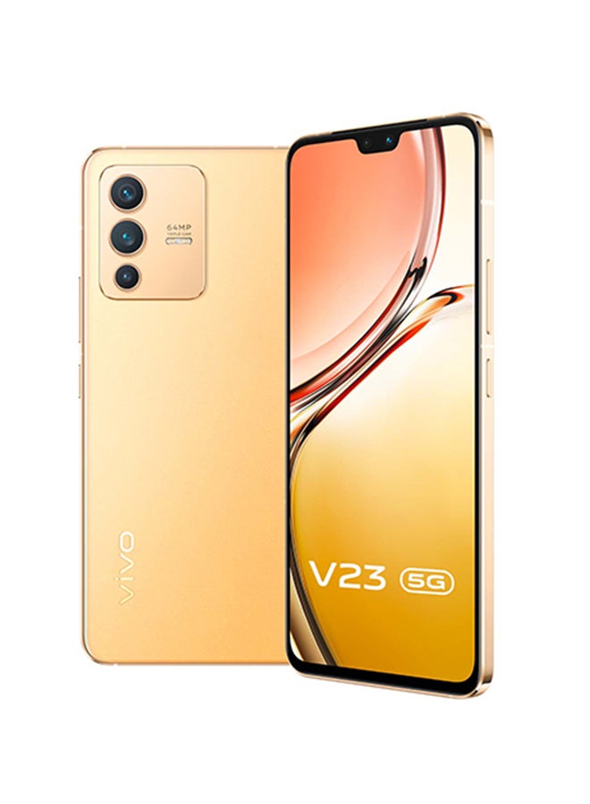 vivo - V23 Dual SIM Sunshine Gold 12GB RAM 256GB 5G - Middle East Version - Image 1