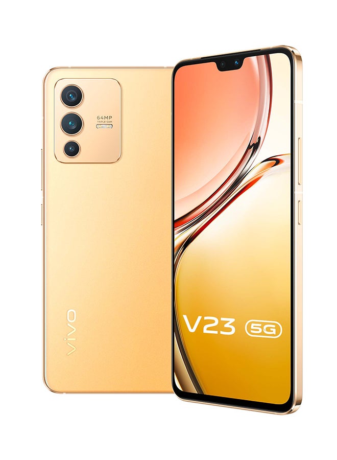 vivo - V23 Dual SIM Sunshine Gold 12GB RAM 256GB 5G - Middle East Version - Image 1