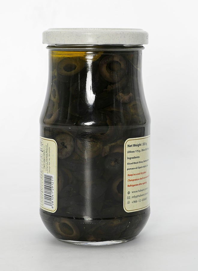 Halwani Mukhtarat Sliced Black Olives In Olive Oil 325grams - Image 2