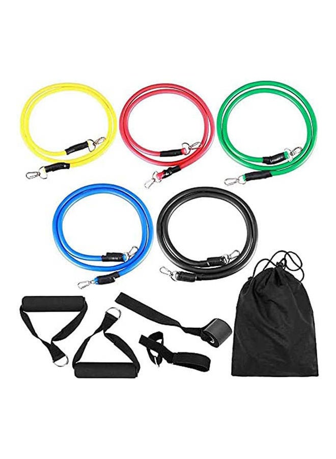 Generic Portable Resistance Belt Set 11 Pieces Stackable Up To 150 Lbs  - Image 3