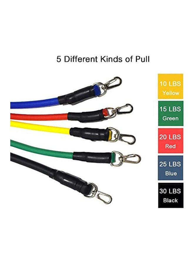 SportQ 11 Piece Pull Rope Set Latex Tubing And Exercise Pedal - Image 2