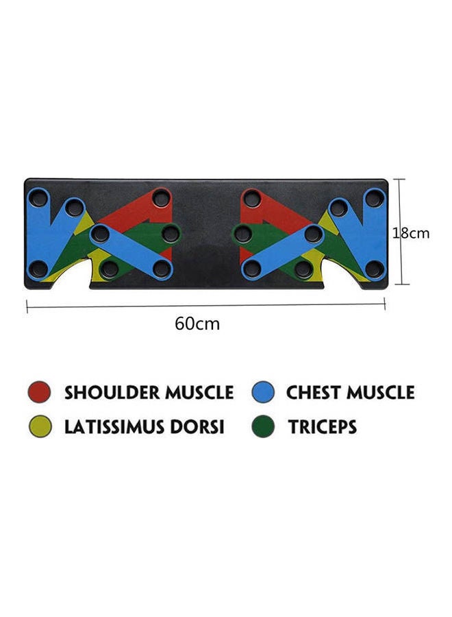 Generic Pushup Stands Push Up Rack Board Fitness Workout Training Gym Exercise Stands For Body Building 18*60cm  - Image 2