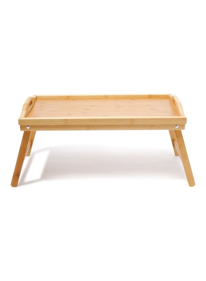 Foldable Food Serving Tray Beige Brown 50x30x4cm  - Image 3