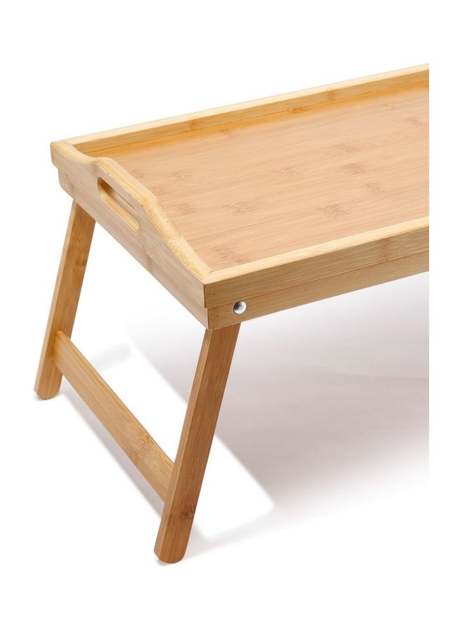 Foldable Food Serving Tray Beige Brown 50x30x4cm  - Image 2
