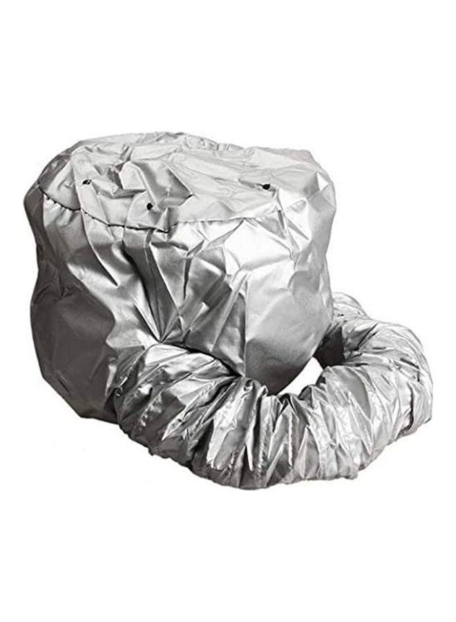 Home Portable Hair Dryer Diffuser Bonnet Attachment Salon Hairdryer Hair Diffuser Hair Dryer Bonnet Soft Bonnet Silver - Image 3