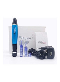 Scienish Wireless Derma Pen For Scars & Youthful Skin - 2 Cartridges Blue