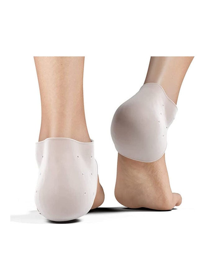 Generic Silicone Heel Cushion Breathable Heel Protector Pads Great For Heel Pain, Heal Dry Ed Heels, Achilles Tendinitis - Image 1