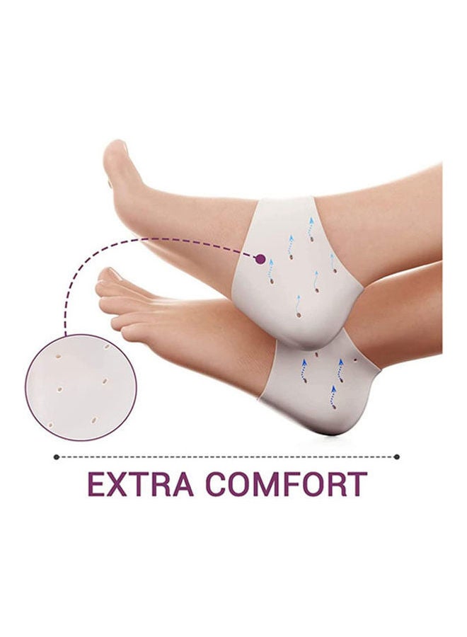 Generic Silicone Heel Cushion Breathable Heel Protector Pads Great For Heel Pain, Heal Dry Ed Heels, Achilles Tendinitis - Image 2