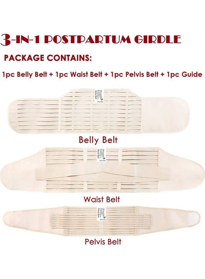 Generic 3 In 1 Postpartum Support Restoring Abdomen Waist Pelvis Belt Shapewear Slimming Belt Size L 