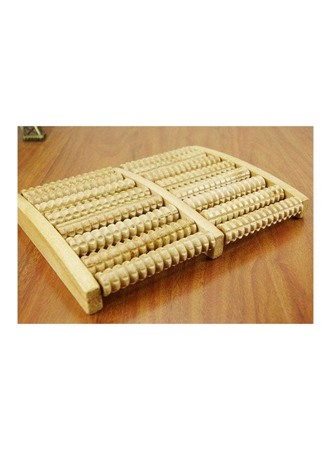 Wooden Stress Relief Health Care Relax 8 Rows Roller Foot Massager