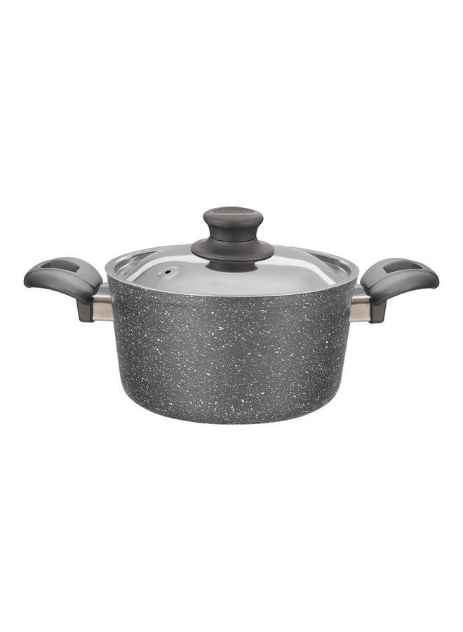 Top Chef 15-Piece Granite Cookware Set Gray 28cm - Image 2