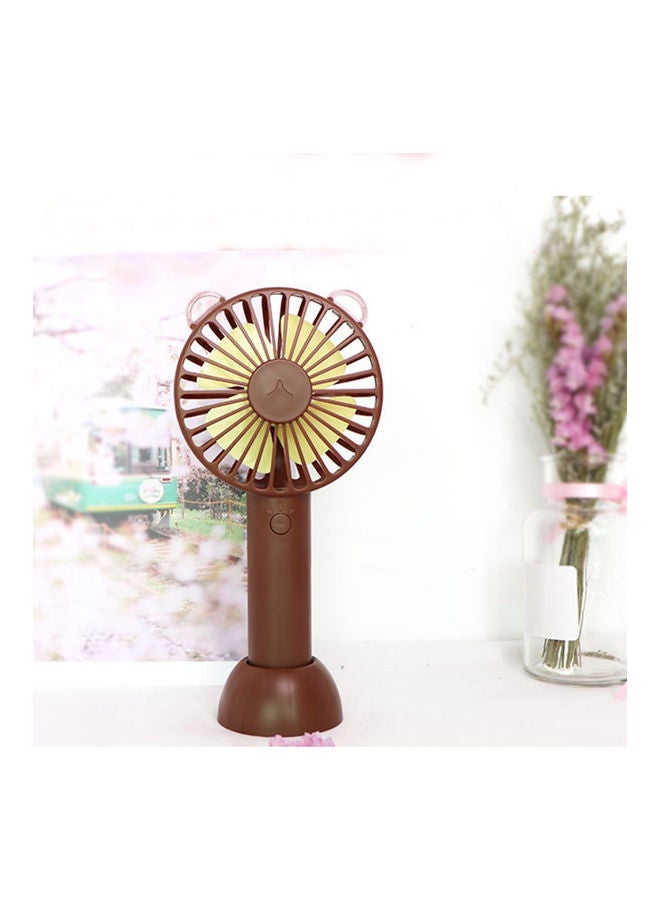 Handheld Fan With Base Portable Mini Fan 3 Speed Low Noise Personal Desk Fan For Travel Camping Office Home Usb Powered Desk Fan H33182BL Blue - Image 3