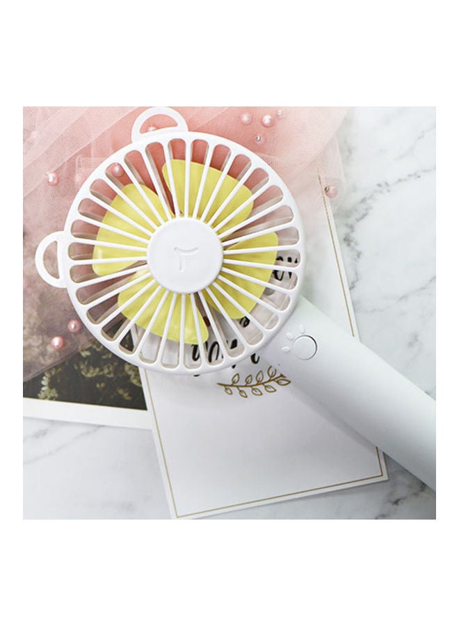 Handheld Fan With Base Portable Mini Fan 3 Speed Low Noise Personal Desk Fan For Travel Camping Office Home Usb Powered Desk Fan H33182BL Blue - Image 4