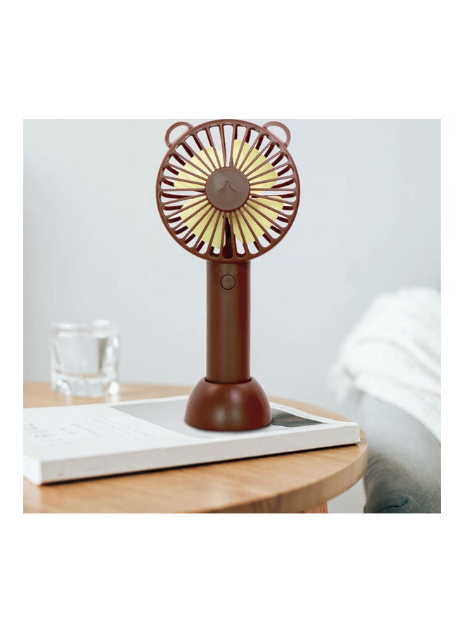 Handheld Fan With Base Portable Mini Fan 3 Speed Low Noise Personal Desk Fan For Travel Camping Office Home Usb Powered Desk Fan H33182BL Blue - Image 5