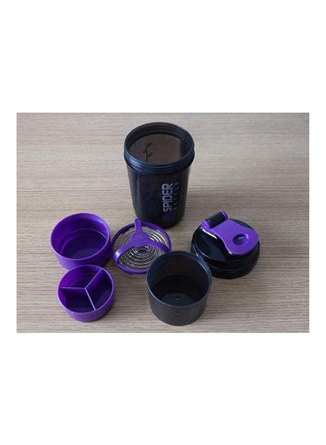 سبايدر بوتل زجاجة ماء رياضية 3 في 1 مع خلط بروتين شايكر