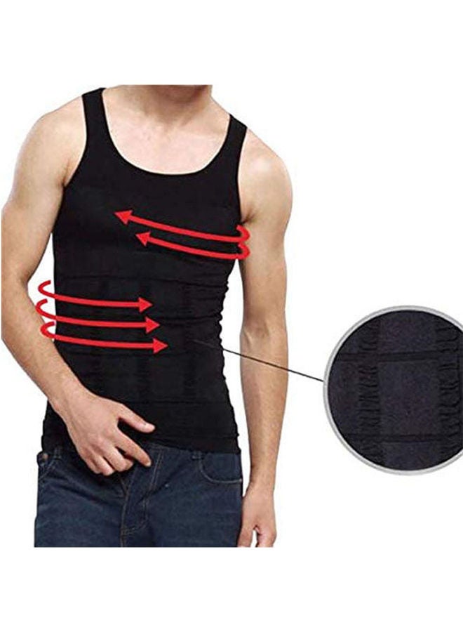 ماركة غير محددة Men Underwear Slim Body Shaper Vest Tops Waist  - Image 2
