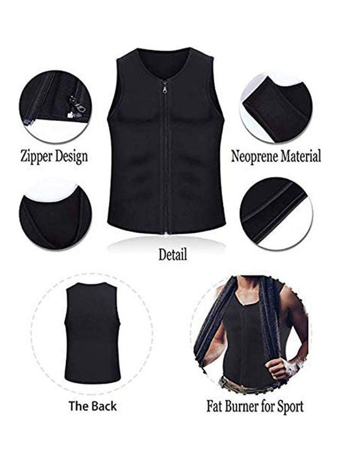 ماركة غير محددة Men Waist Trainer Vest For Weightloss Hot Neoprene  - Image 2
